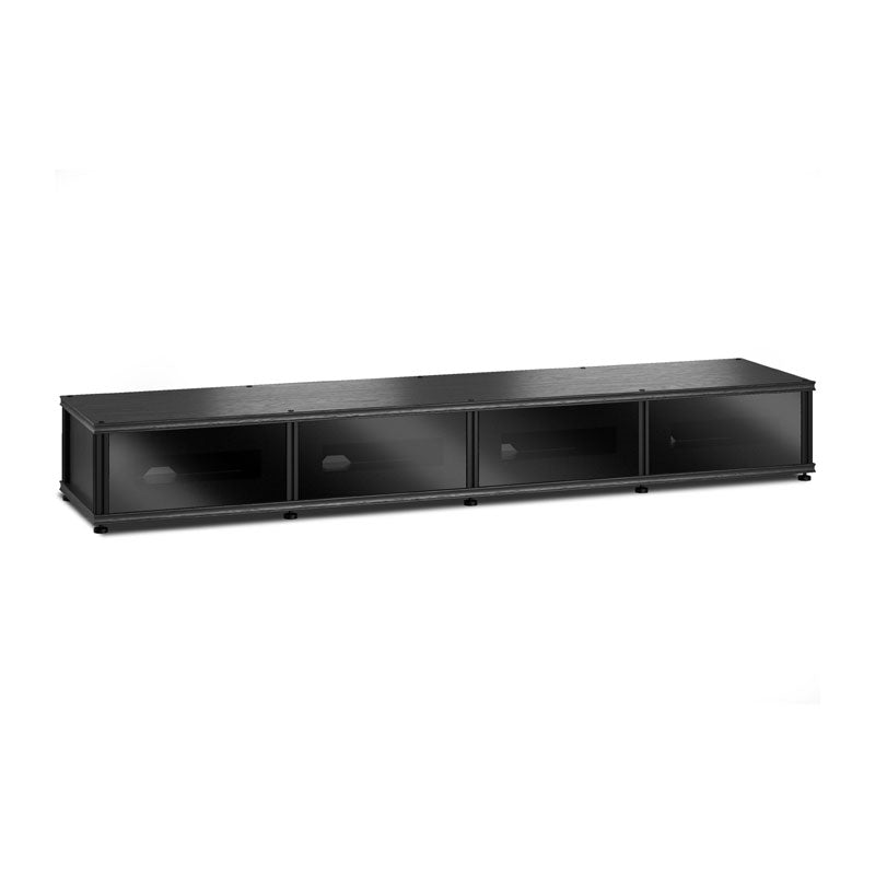 Salamander Synergy Model 141 Black Oak Storage with Black Glass Doors