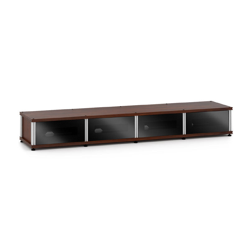 Salamander Synergy Model 141 Modular Door System – Dark Walnut & Black Glass