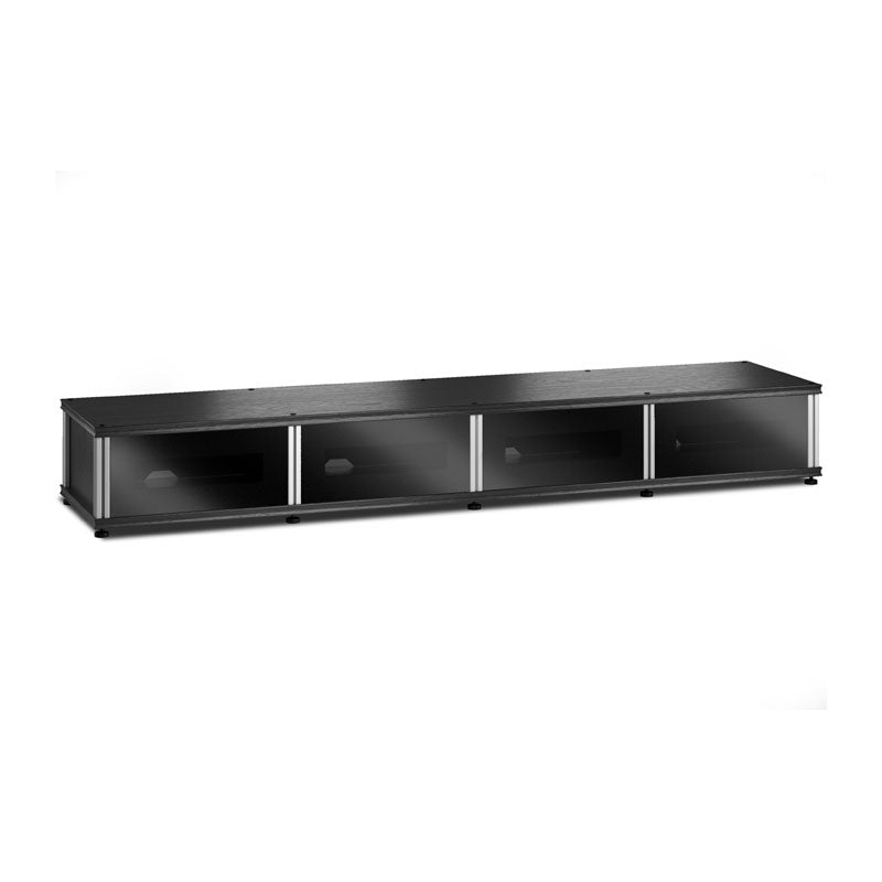 Salamander Synergy Model 147 Black Oak Door System with Black Glass & Aluminum Posts