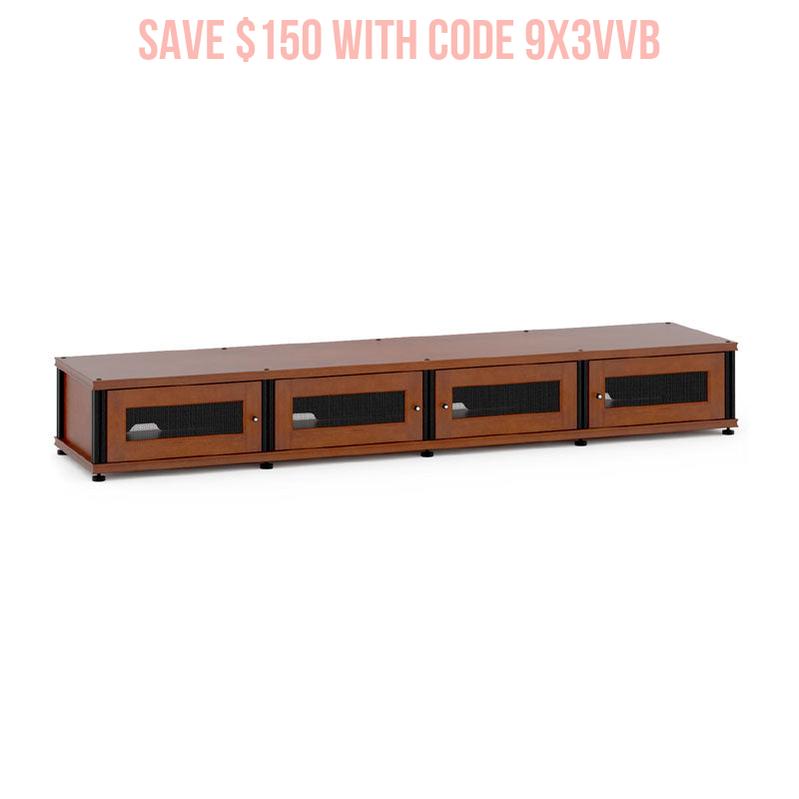 Salamander Synergy Model 147C/B Cherry Media Stand with Black Posts