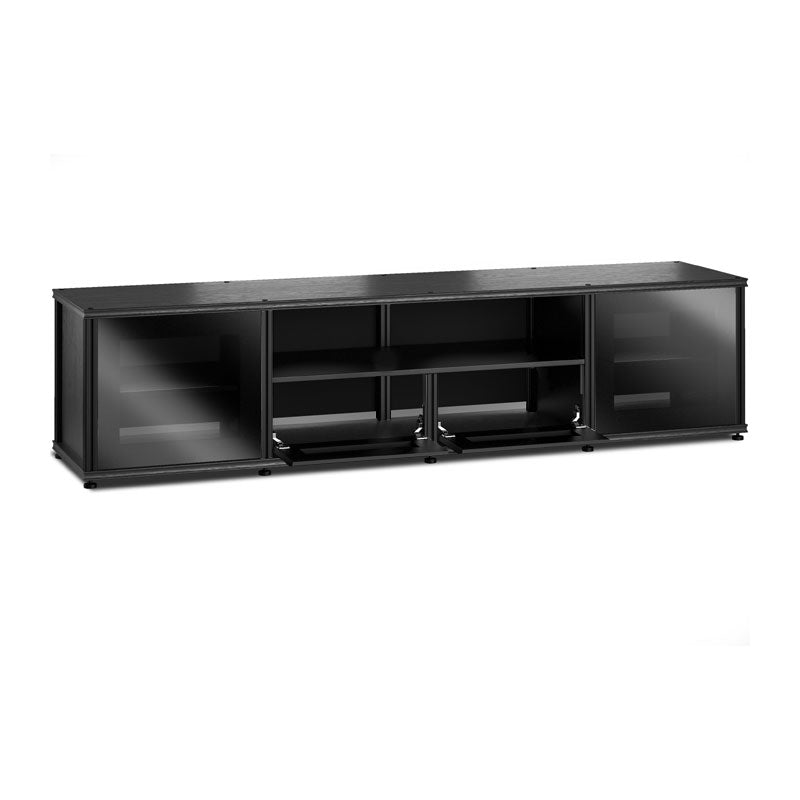 Salamander Synergy Model 243 Black Oak Accent with Black Glass Posts