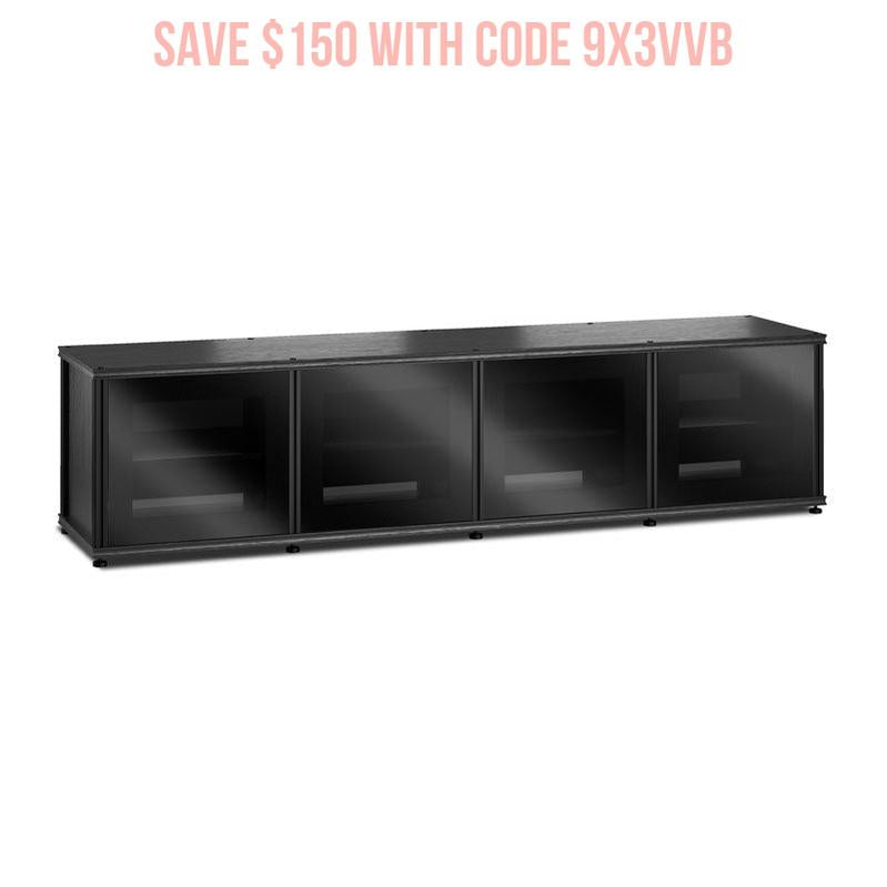 Salamander Synergy Model 247 Black Oak Door System with Black Glass & Posts – Modern Design for Premium Spaces