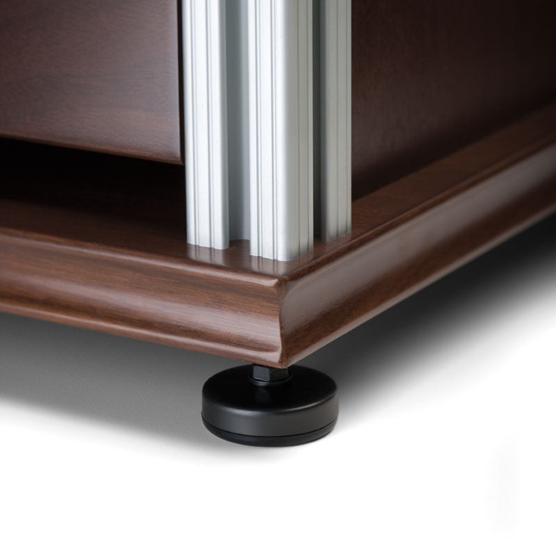 Salamander Synergy Model 347 Walnut with Aluminum Posts – Durable Modular Storage