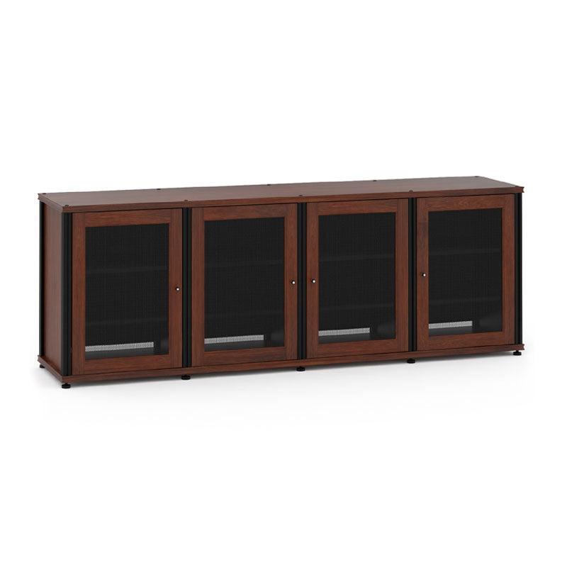 Salamander Synergy Model 347W/B Walnut AV Cabinet – Quad Width, Modular Storage