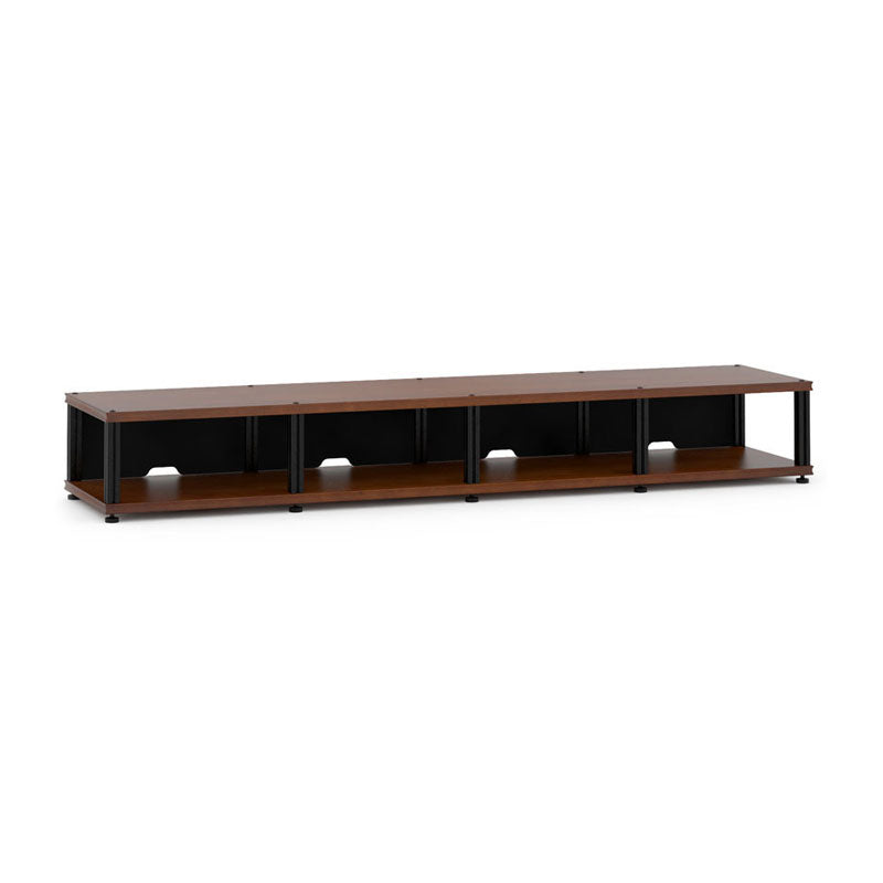 Salamander Synergy Quad 10 Cherry AV Cabinet with Black Posts
