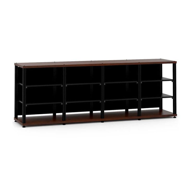 Salamander Synergy Quad 30 AV Cabinet Walnut Black Posts – Modular Storage