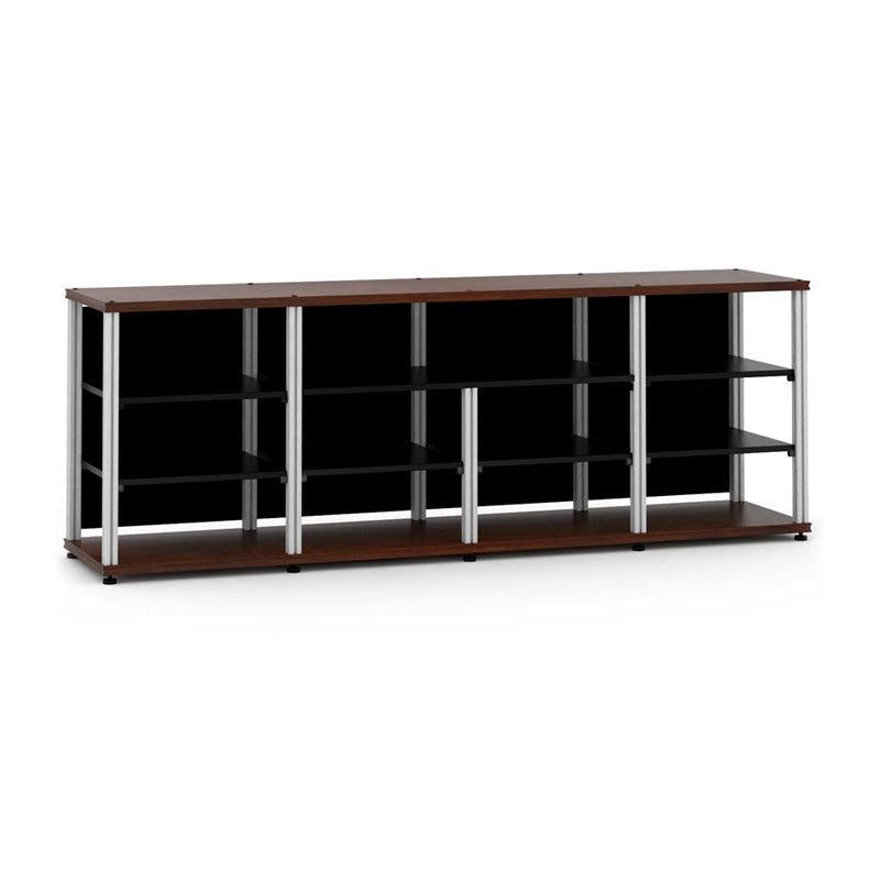 Salamander Synergy Quad 30 Center Opening Patio Door – Walnut & Aluminum Posts