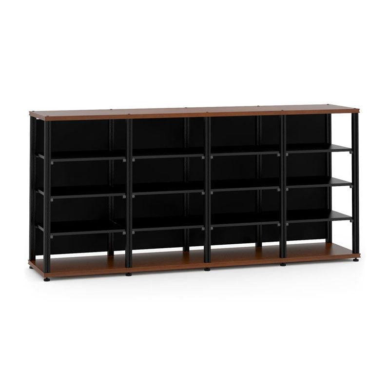 Salamander Synergy Quad 40 AV Cabinet Cherry Black Posts – Premium Home Theater Storage