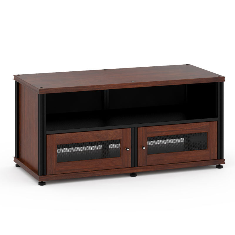 Salamander Synergy SB229W/B Single Box Cabinet Walnut Black Posts