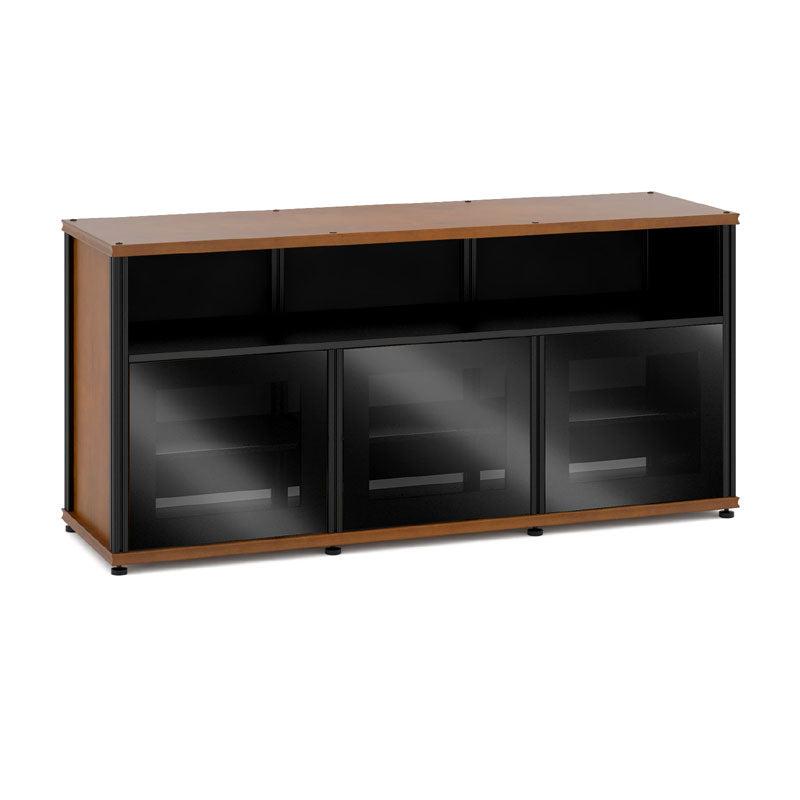 Salamander Synergy SB339C/BG/B AV Cabinet – American Cherry, Black Glass, Modular Storage