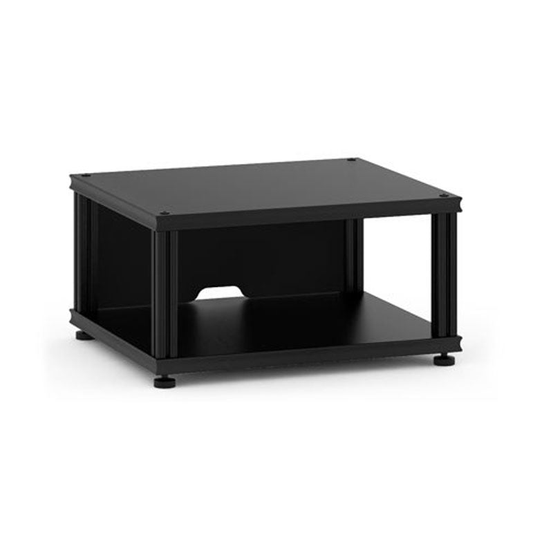 Salamander Synergy Single 10 AV Cabinet Black Oak – Modular, Adjustable Shelves
