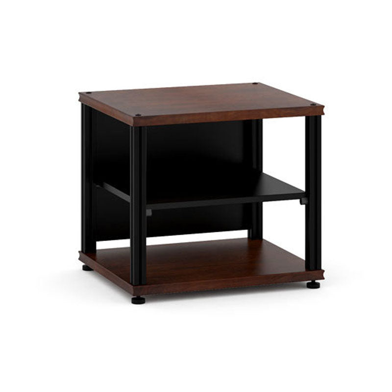 Salamander Synergy Single 20" AV Stand Dark Walnut with Black Posts