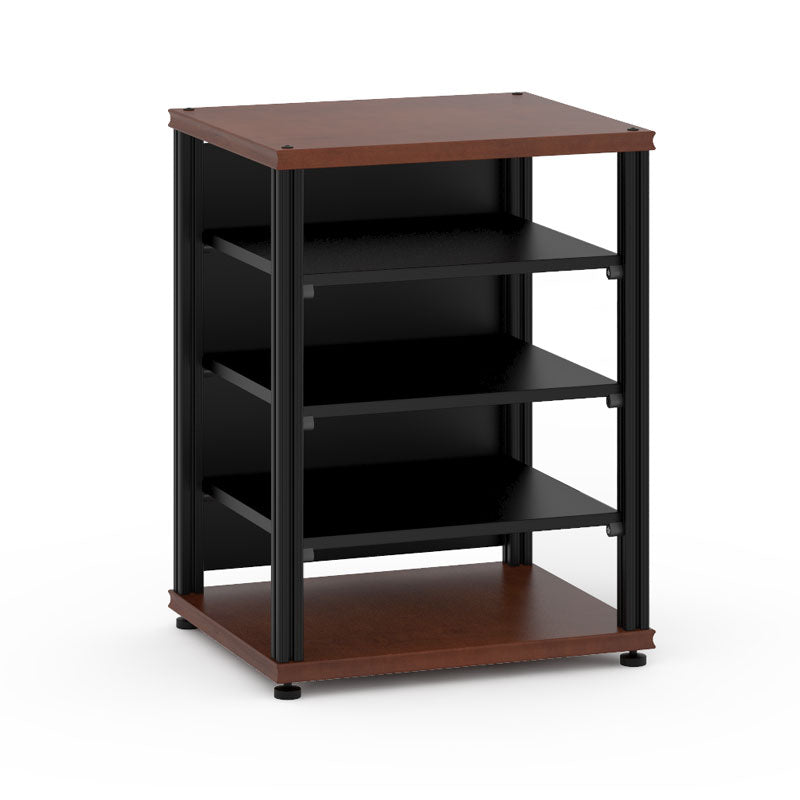 Salamander Synergy Single 30 Core Module – Modular AV Cabinet, American Cherry with Black Posts