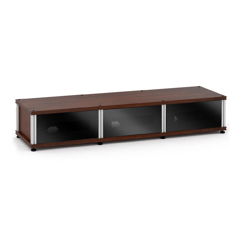 Salamander Synergy Single Box 134 Dark Walnut Storage Module with Drop Down Doors