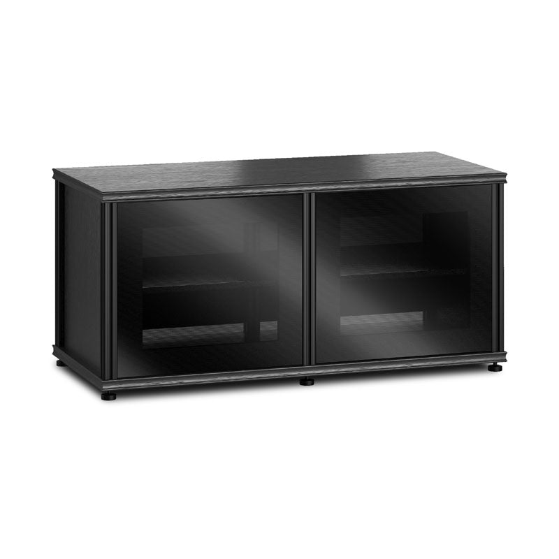 Salamander Synergy Single Box 221 Black Oak with Black Glass Posts – Modern Design