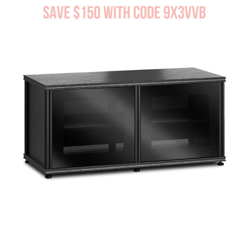 Salamander Synergy Single Box 221 Black Oak with Black Glass Posts – Modern Design