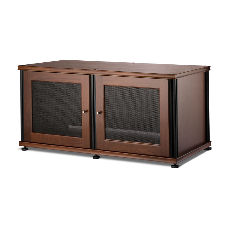 Salamander Synergy Single Box 221 Walnut with Black Posts – Modular Storage