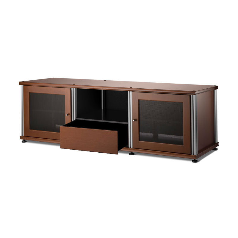 Salamander Synergy Single Box 236 Cherry AV Cabinet with Aluminum Posts