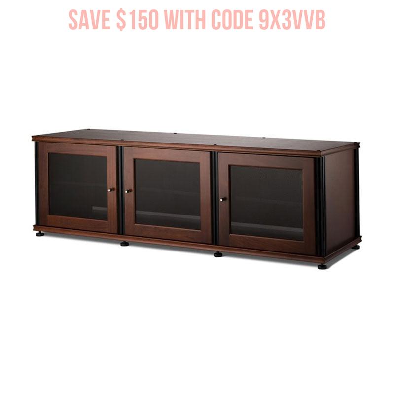 Salamander Synergy Single Box 237 Walnut Storage with Black Posts