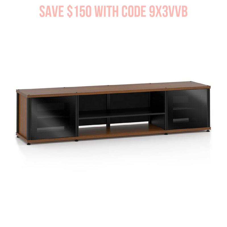 Salamander Synergy Single Box 248 AV Cabinet Cherry Black Posts