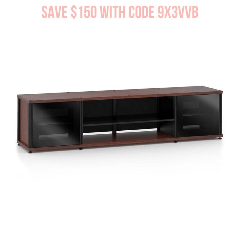 Salamander Synergy Single Box 248 Walnut AV Storage with Black Posts
