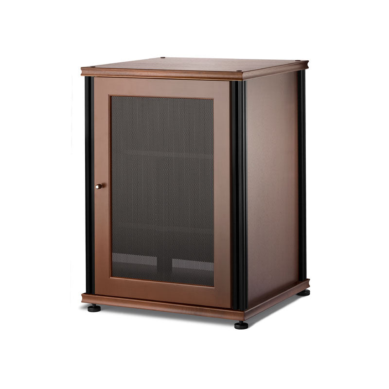 Salamander Synergy Single Box 303 Walnut with Black Posts – Modular Storage