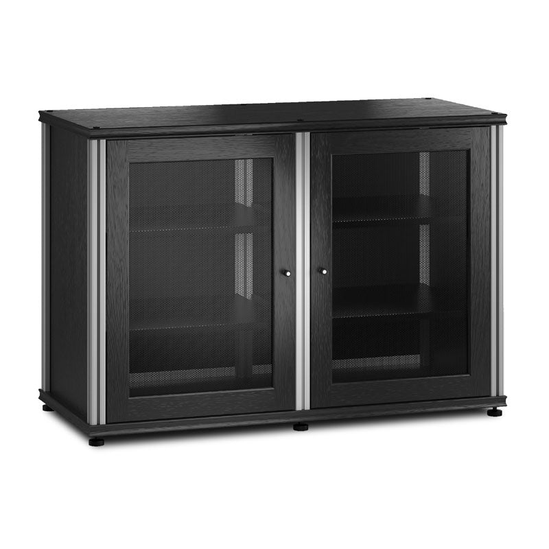 Salamander Synergy Single Box 323 Black Oak Cabinet with Aluminum Posts