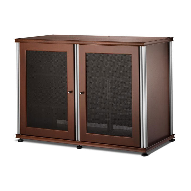 Salamander Synergy Single Box 323 Walnut with Aluminum Posts – Modular Storage