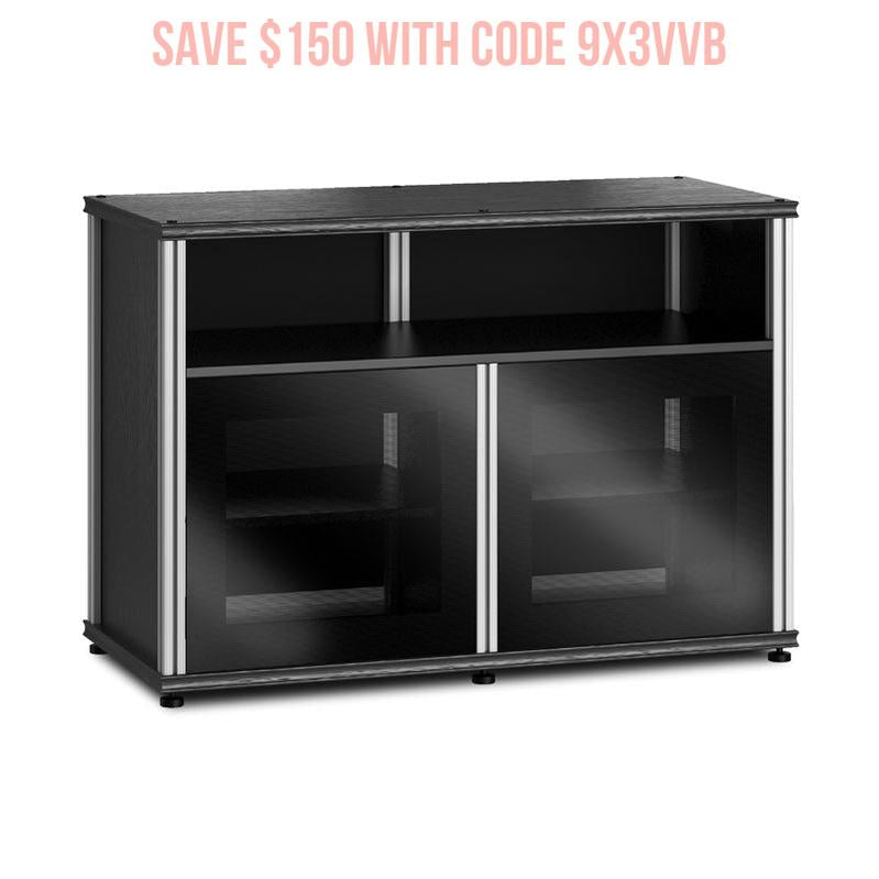 Salamander Synergy Single Box 329 Black Oak Panel with Aluminum Posts