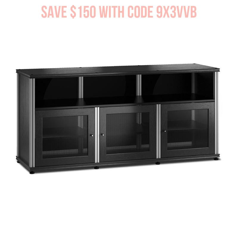 Salamander Synergy Single Box 339 Black Oak Aluminum Posts Modular Storage
