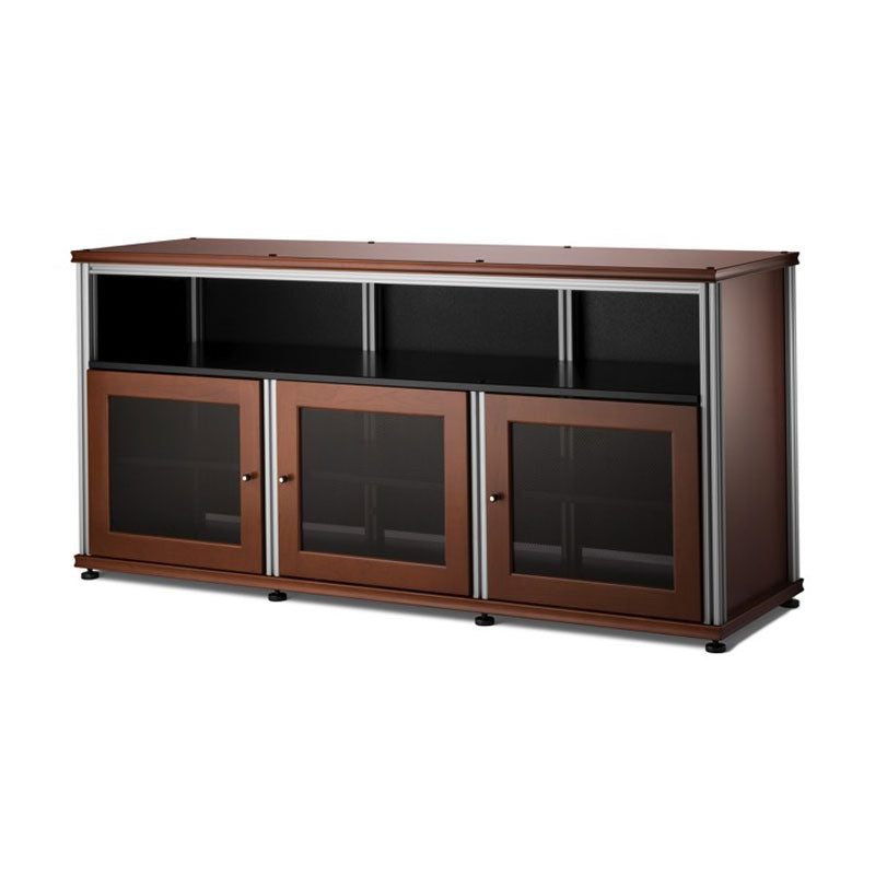 Salamander Synergy Single Box 339 Cherry with Aluminum Posts for AV Storage