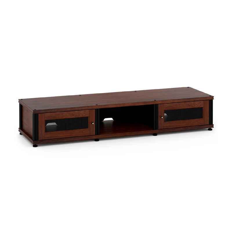 Salamander Synergy Single Box SB132W/B Walnut Storage Unit with Black Posts