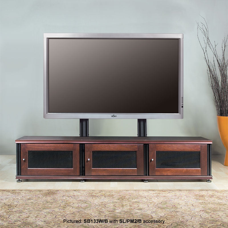Salamander Synergy Single Box SB133W/B Walnut Storage Module with Black Posts