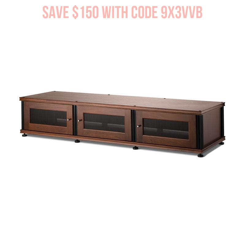 Salamander Synergy Single Box SB133W/B Walnut Storage Module with Black Posts
