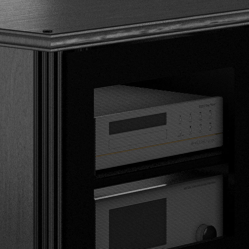 Salamander Synergy Single Box SB248BO Black Oak Modular Storage