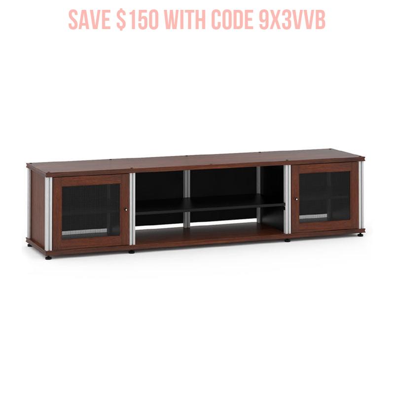 Salamander Synergy Single Box SB248W/A Walnut Storage Module with Aluminum Posts