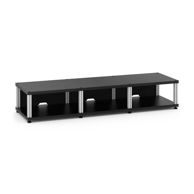 Salamander Synergy Triple 10 AV Rack Black Oak Aluminum Posts