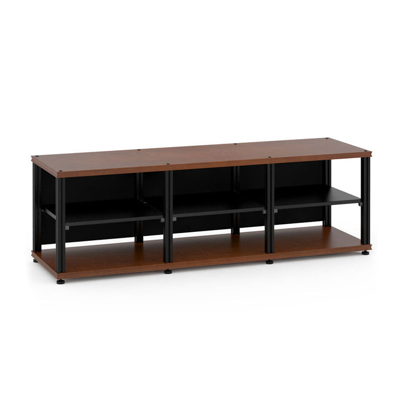 Salamander Synergy Triple 20 AV Cabinet Cherry Black Posts for Home Theater