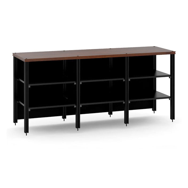 Salamander Synergy Triple 30 Extension Walnut with Black Posts – Modular Storage Upgrade