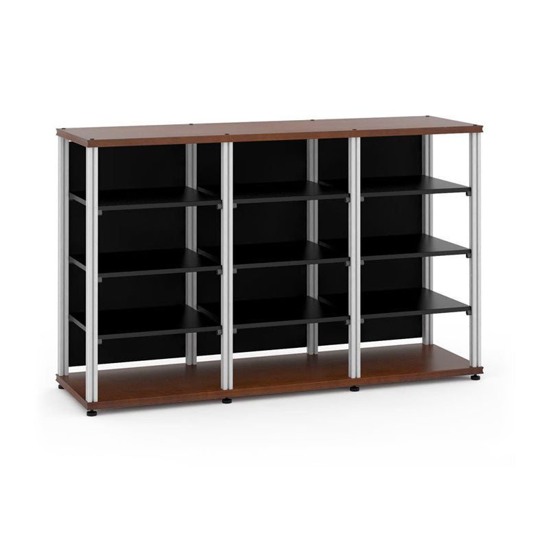Salamander Synergy Triple 40 Cherry AV Cabinet with Aluminum Posts