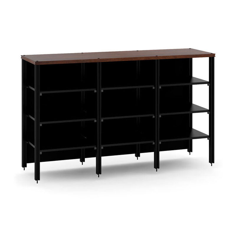 Salamander Synergy Triple 40 Extension Walnut Black Posts – Expand Storage