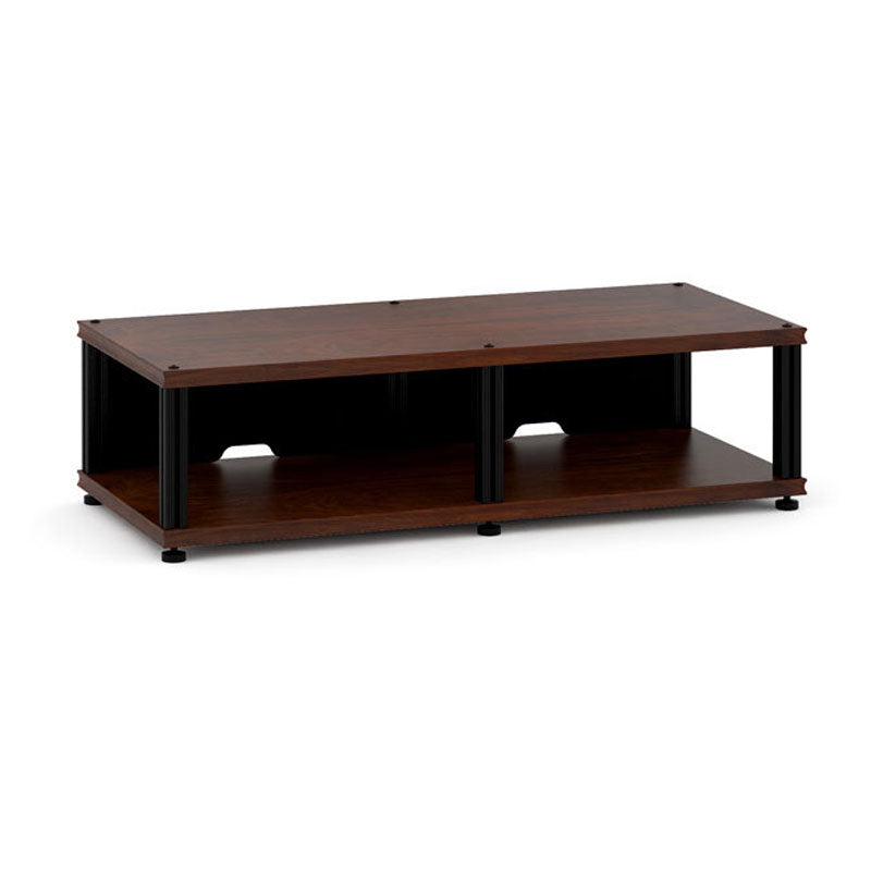 Salamander Synergy Twin 10 AV Cabinet Walnut Black Posts – Modular Storage