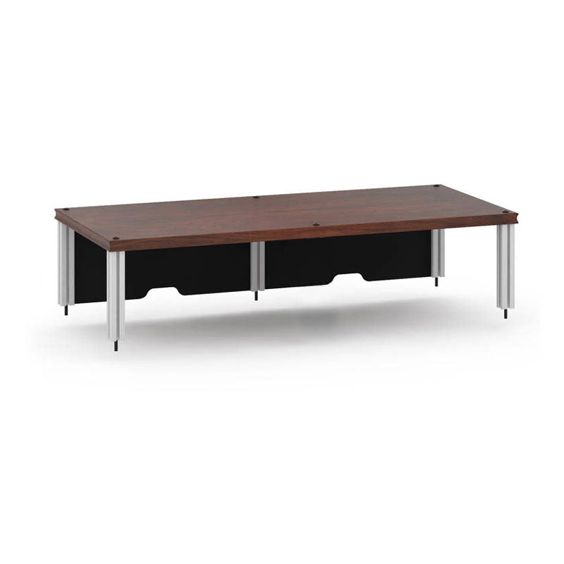 Salamander Synergy Twin 11" Riser Dark Walnut Aluminum Posts for AV Setup