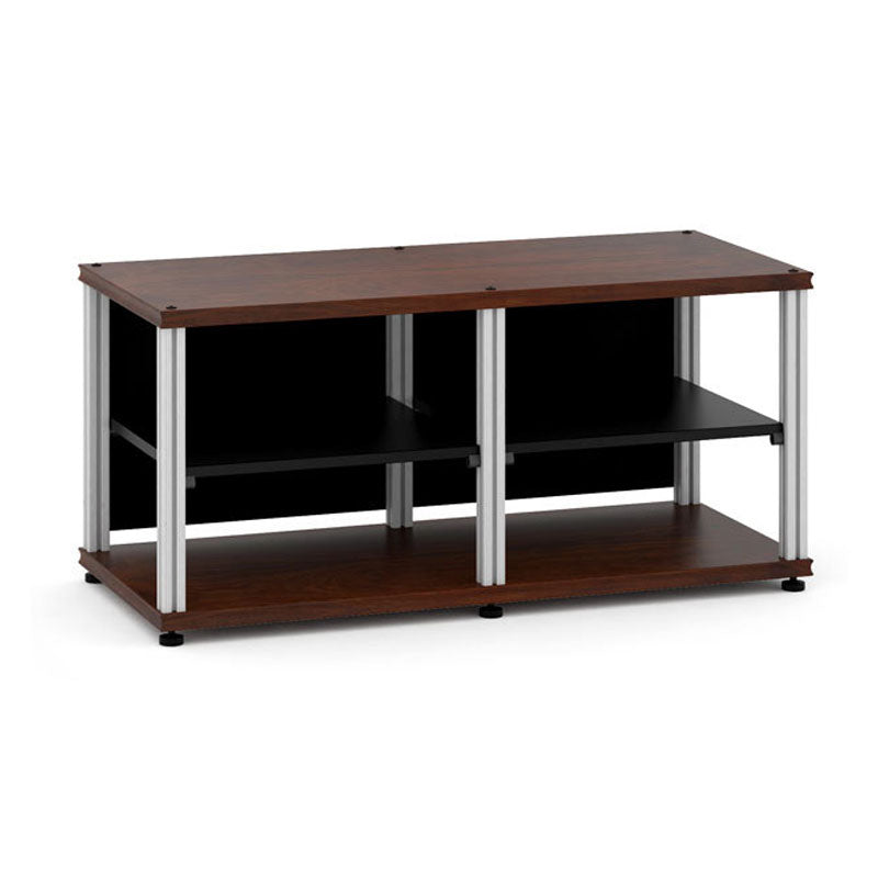 Salamander Synergy Twin 20 Walnut with Aluminum Posts – Stable Modular Base