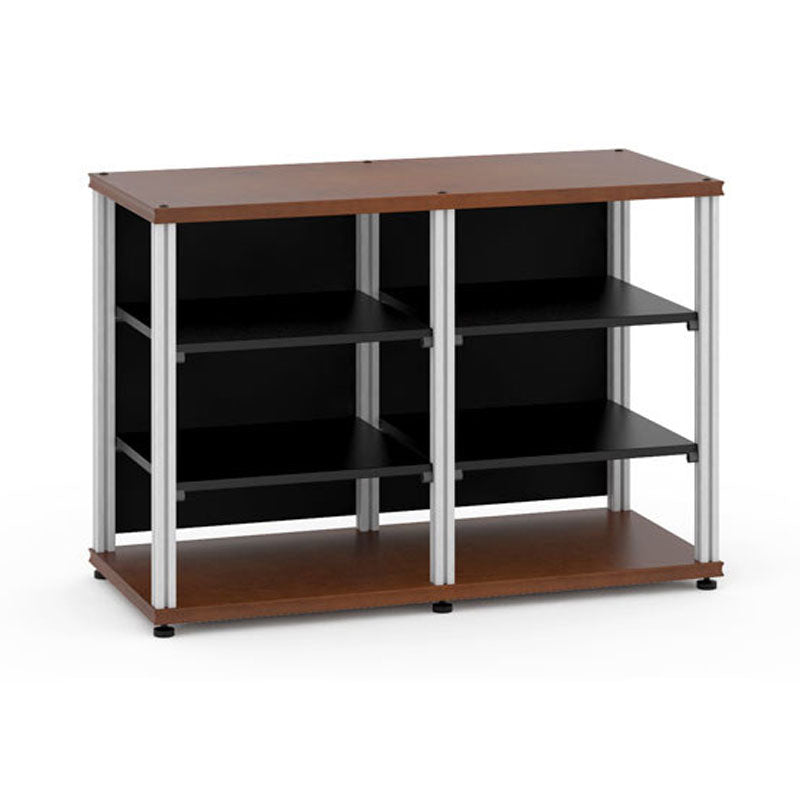Salamander Synergy Twin 30 Cherry Media Cabinet with Aluminum Posts