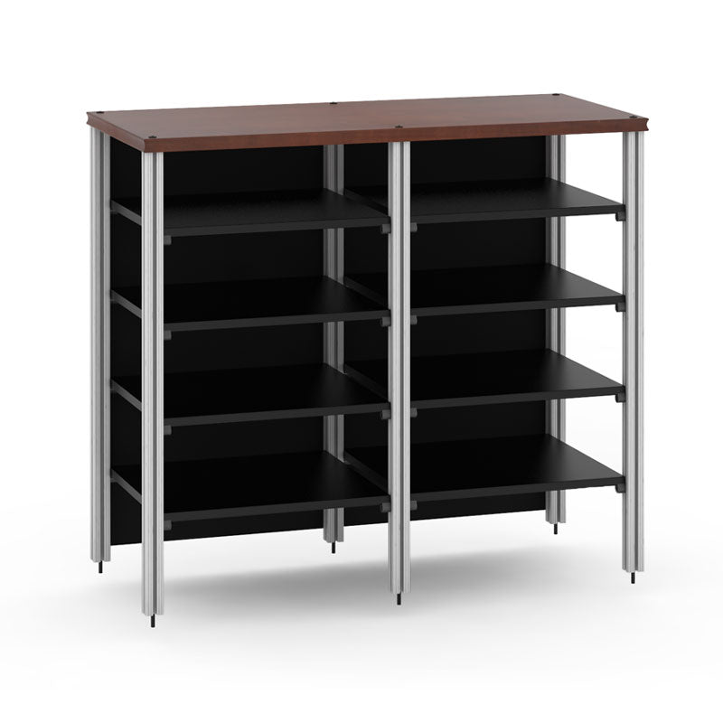 Salamander Synergy Twin 40 Extension SNX40C/A – Cherry Finish, Aluminum Posts