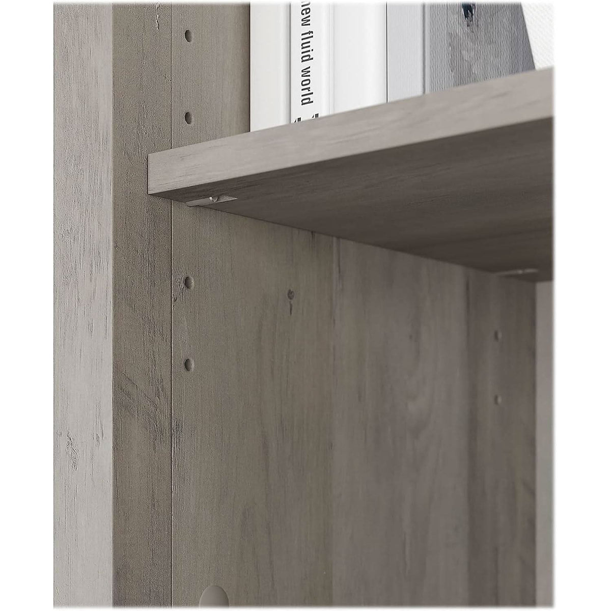 Salinas 63 Inch High Bookcase Driftwood Gray Modern