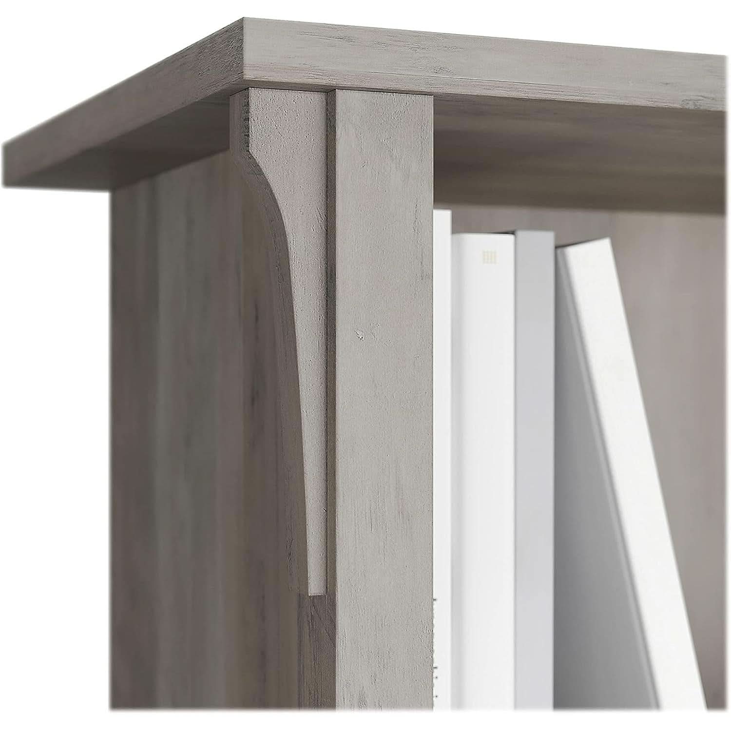 Salinas 63 Inch High Bookcase Driftwood Gray Modern