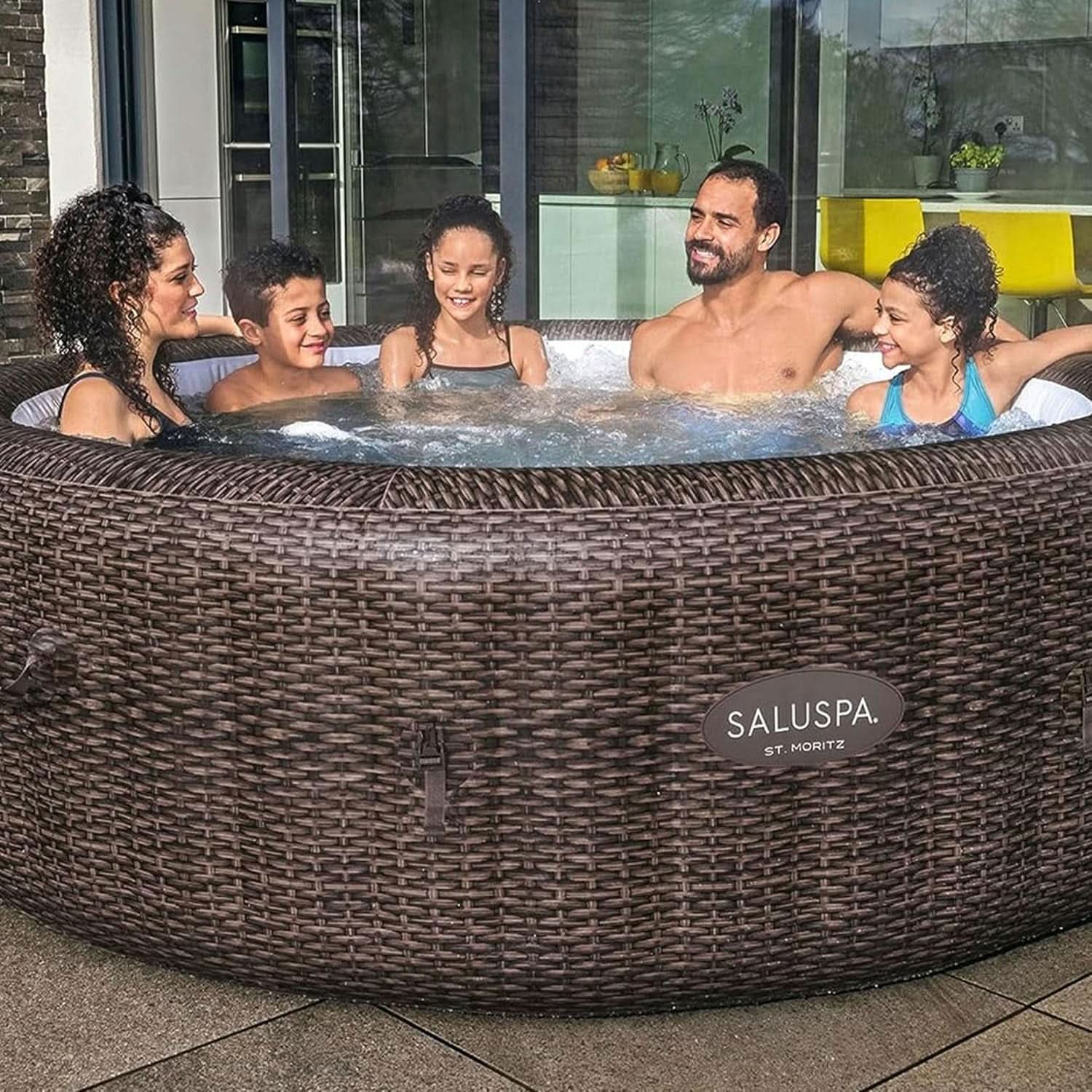 SaluSpa St Moritz Inflatable Hot Tub 7 Person 180 Jets