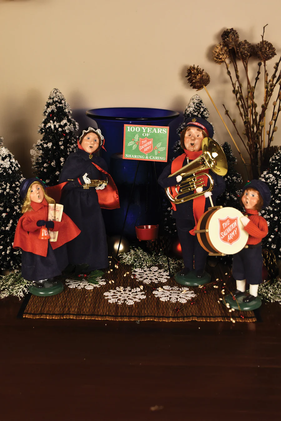 Salvation Army Man with Tuba Caroler